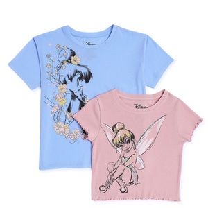 Tinkerbell girls graphic short sleeve top 2-pack (NWT) Size: 10/12
